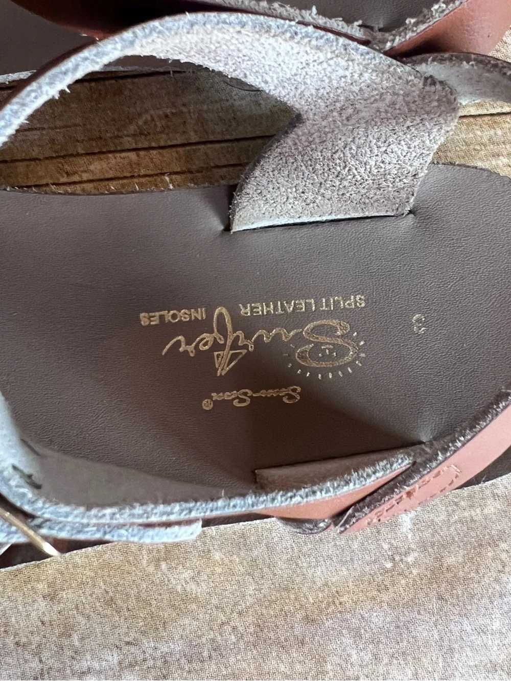 Girls Brown Salt Water Surfer Sandal